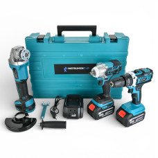 Набір 3в1 Instrumentop 36V для професійних робіт: шуруповерт, болгарка та гайковерт.